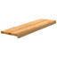 trappemåtter 8 stk lysebrun 90x25x2 cm massivt egetræ