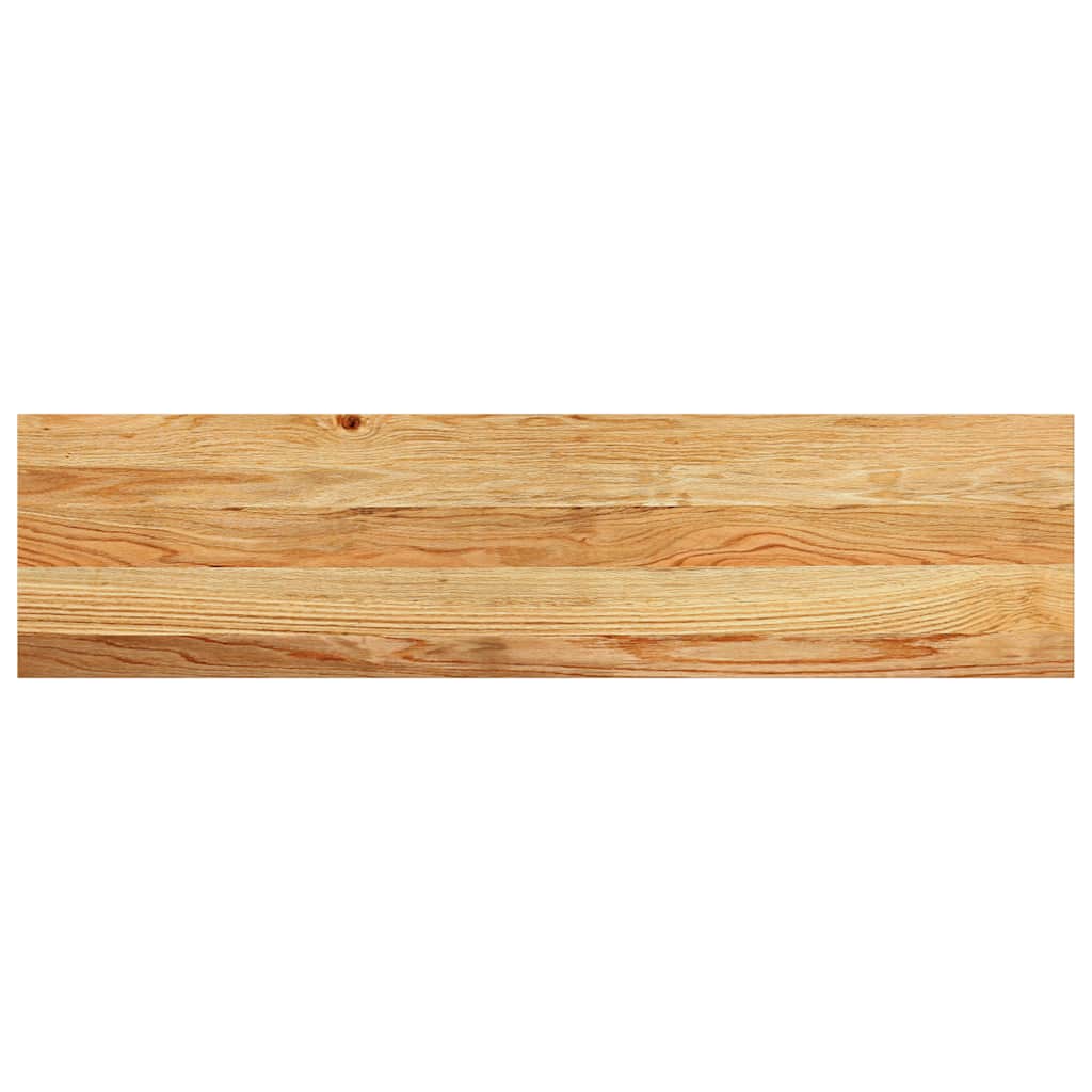 trappemåtter 12 stk. lysebrun 70x30x2 cm massivt egetræ