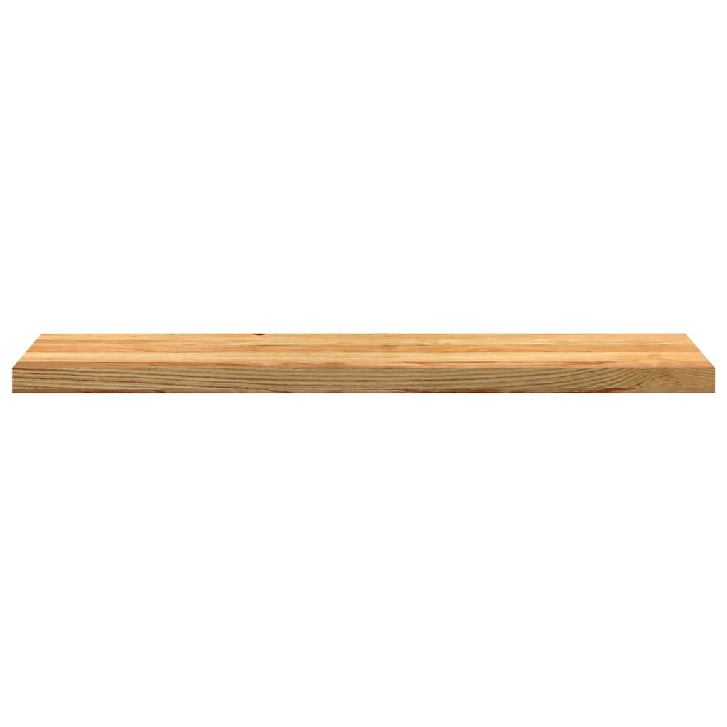 trappemåtter 16 stk. lysebrun 110x25x2 cm massivt egetræ