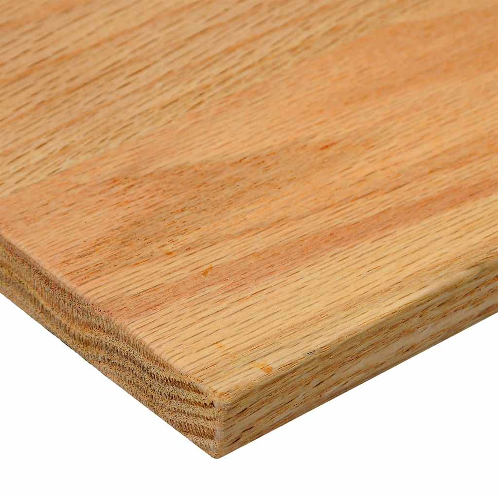 trappemåtter 16 stk. lysebrun 110x25x2 cm massivt egetræ