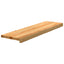 trappemåtter 20 stk. lysebrun 90x30x2 cm massivt egetræ