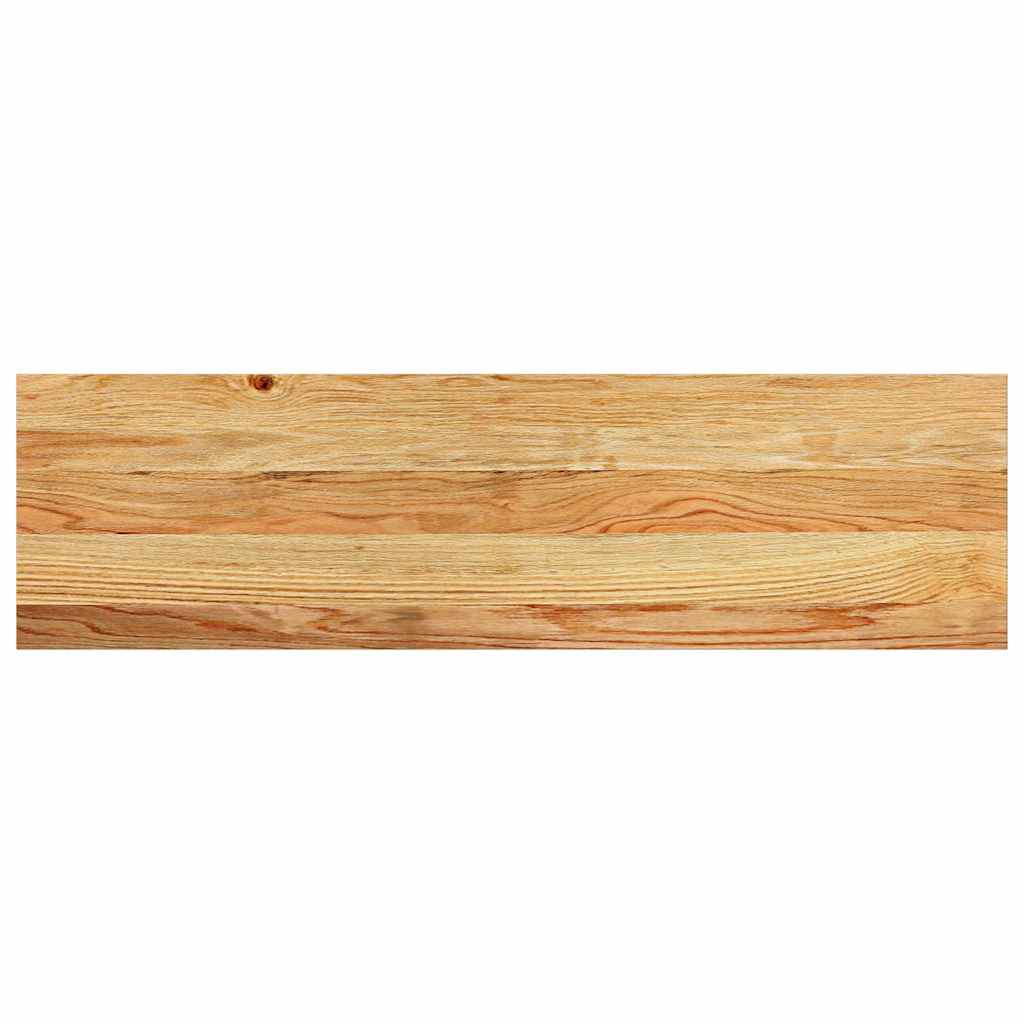 trappemåtter 20 stk. lysebrun 90x30x2 cm massivt egetræ