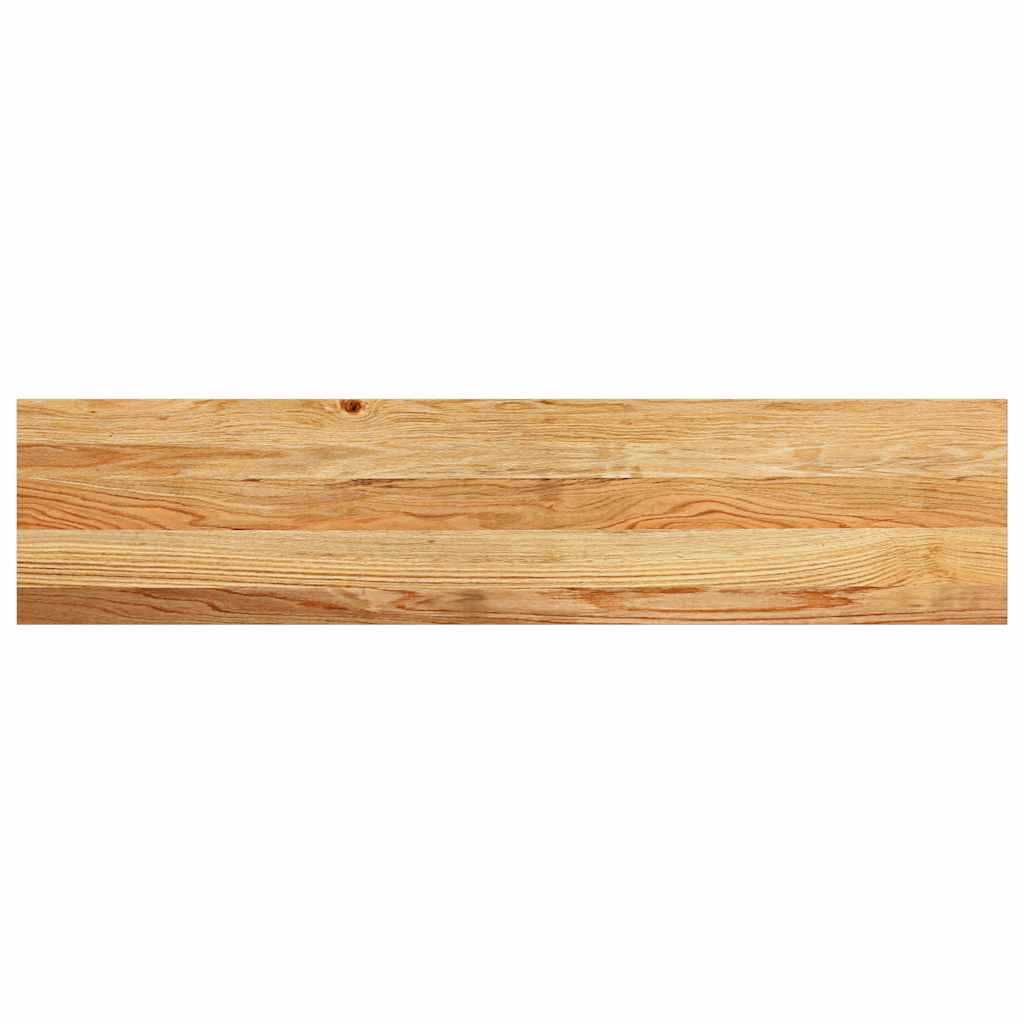 trappemåtter 20 stk. lysebrun 110x30x2 cm massivt egetræ