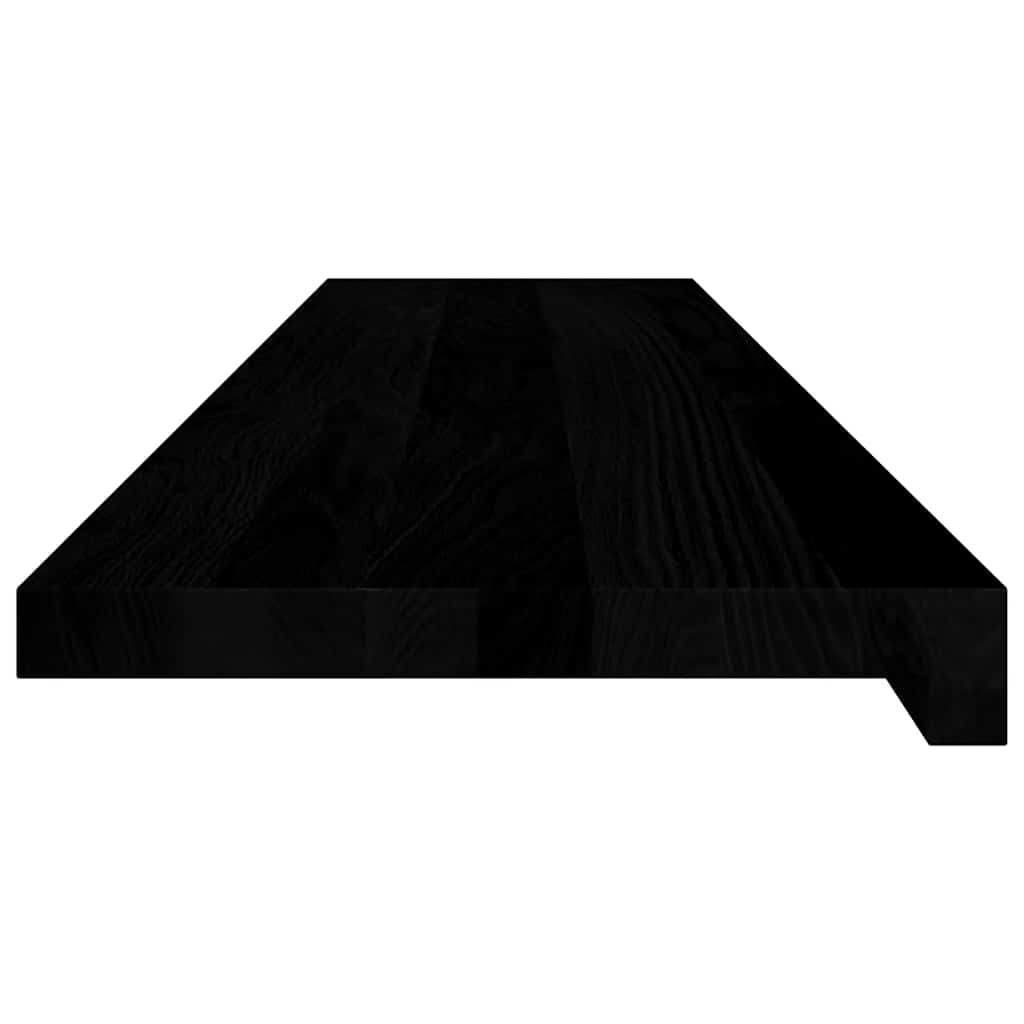 trappemåtter 8 stk. brunsort 110x30x2 cm massivt egetræ