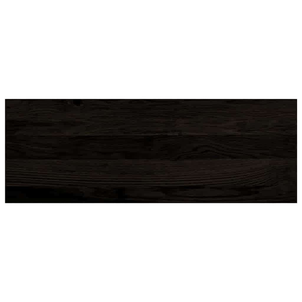 trappemåtter 12 stk. brunsort 70x25x2 cm massivt egetræ