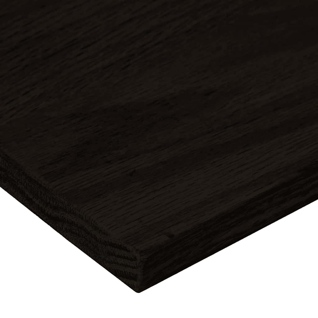 trappemåtter 12 stk. brunsort 90x25x2 cm massivt egetræ