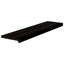 trappemåtter 12 stk. brunsort 100x25x2 cm massivt egetræ