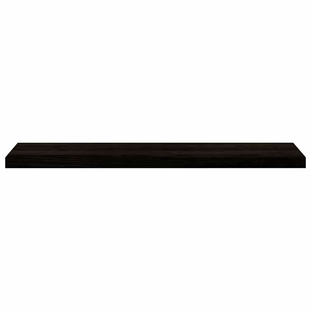 trappemåtter 12 stk. brunsort 110x25x2 cm massivt egetræ