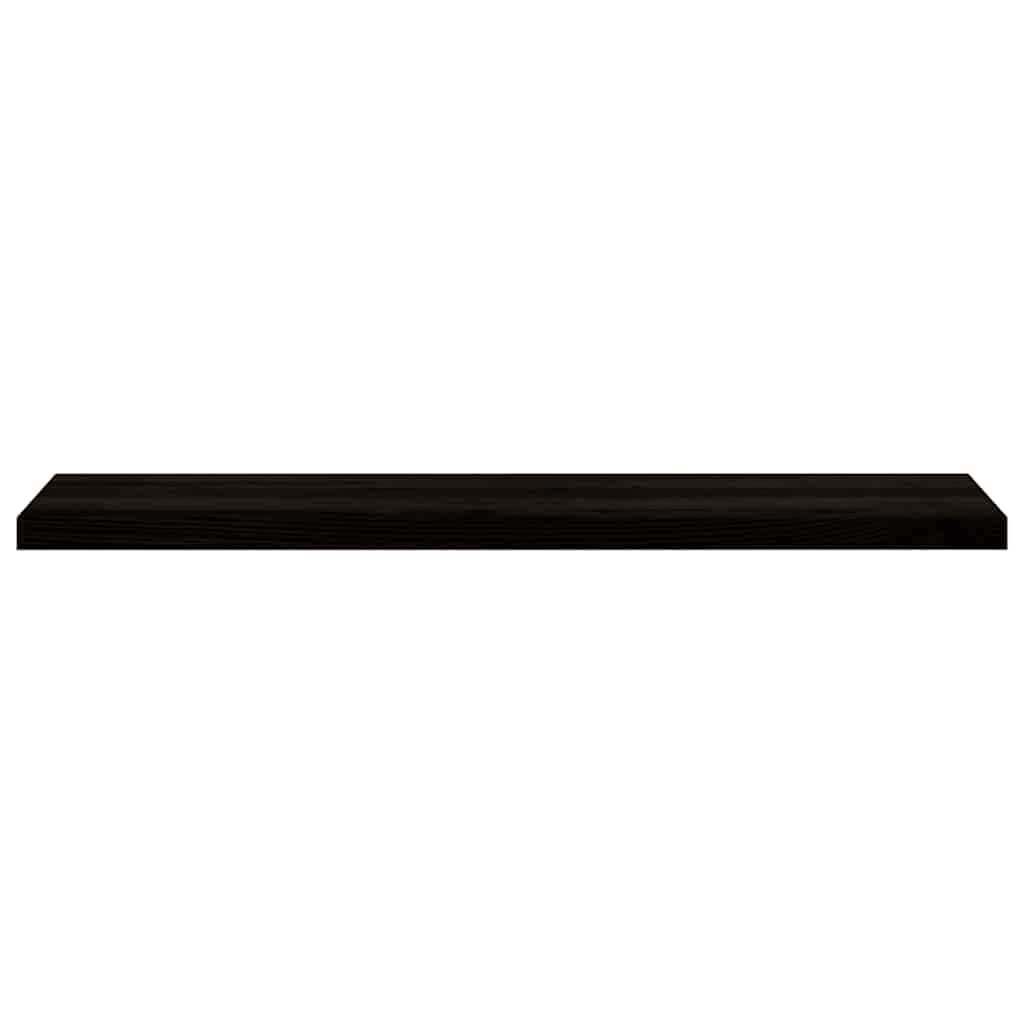 trappemåtter 12 stk. brunsort 120x25x2 cm massivt egetræ