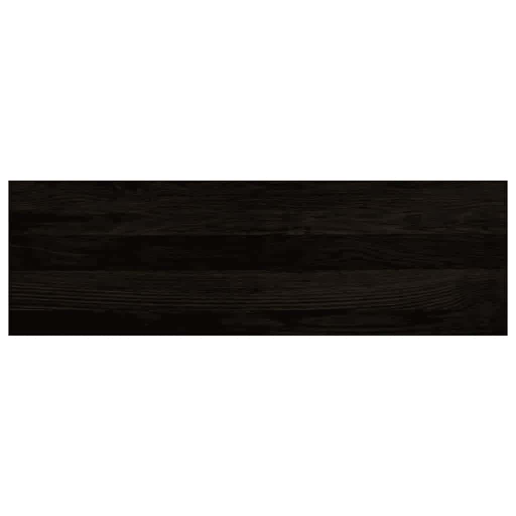 trappemåtter 12 stk. brunsort 80x30x2 cm massivt egetræ