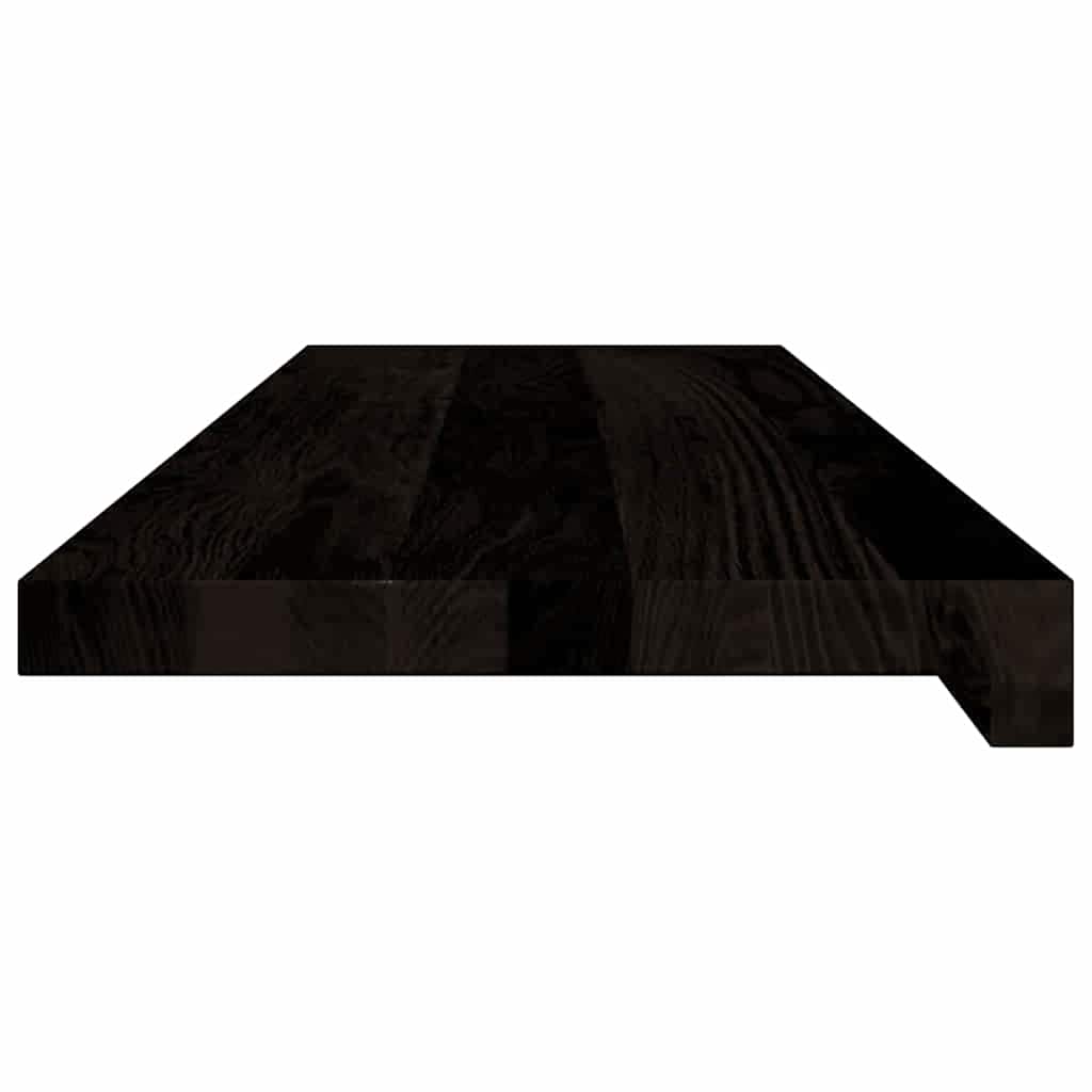 trappemåtter 12 stk. brunsort 80x30x2 cm massivt egetræ