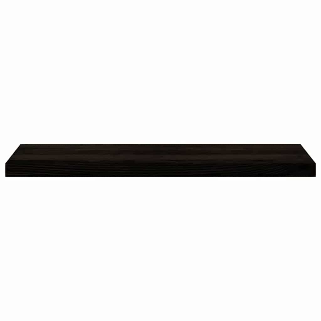 trappemåtter 12 stk. brunsort 90x30x2 cm massivt egetræ