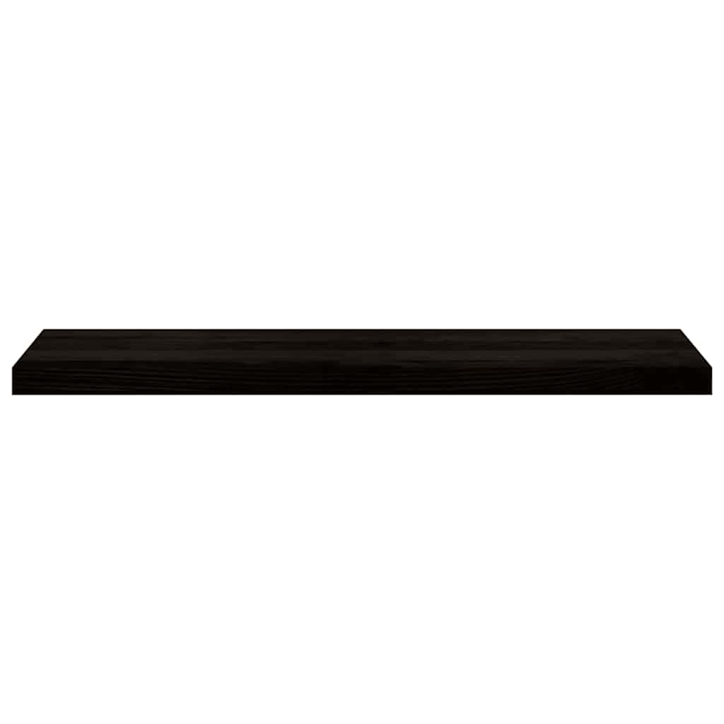trappemåtter 12 stk. brunsort 100x30x2 cm massivt egetræ