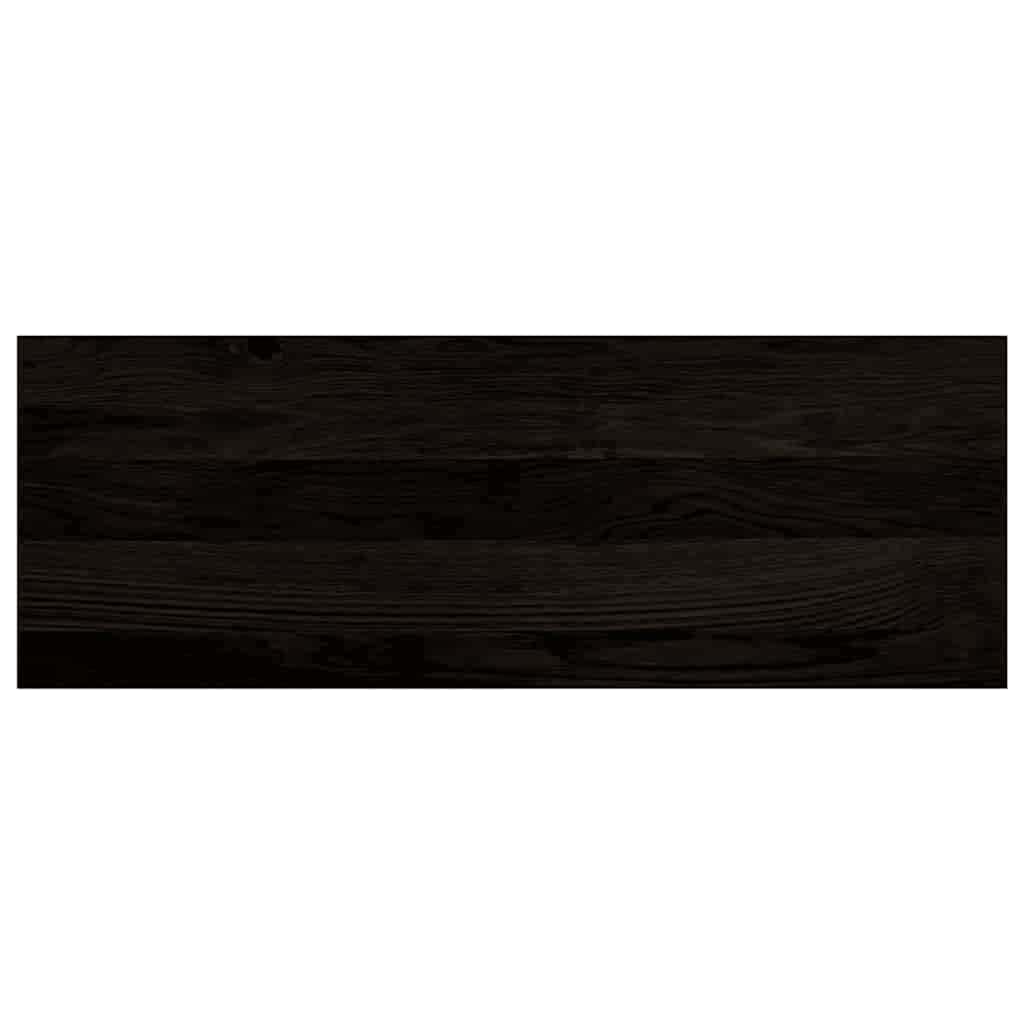 trappemåtter 16 stk. brunsort 70x25x2 cm massivt egetræ