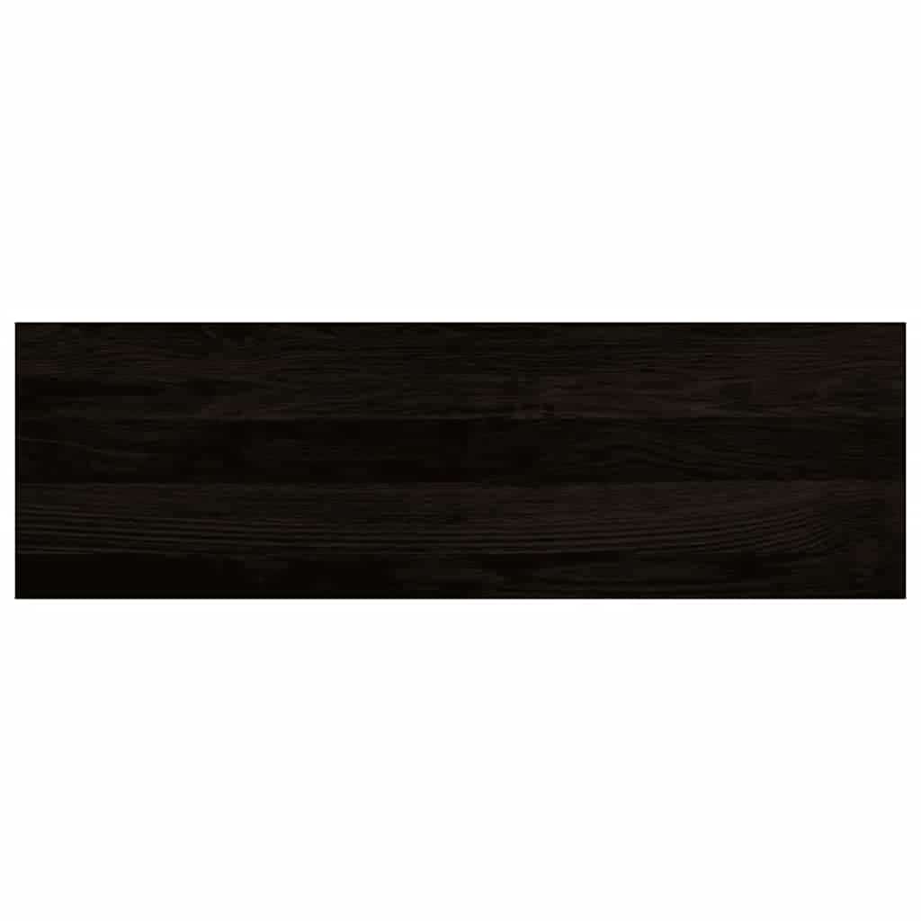 trappemåtter 16 stk. brunsort 80x25x2 cm massivt egetræ