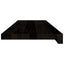 trappemåtter 16 stk. brunsort 80x25x2 cm massivt egetræ