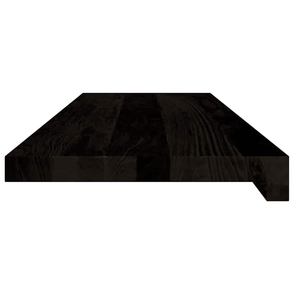 trappemåtter 16 stk. brunsort 80x25x2 cm massivt egetræ