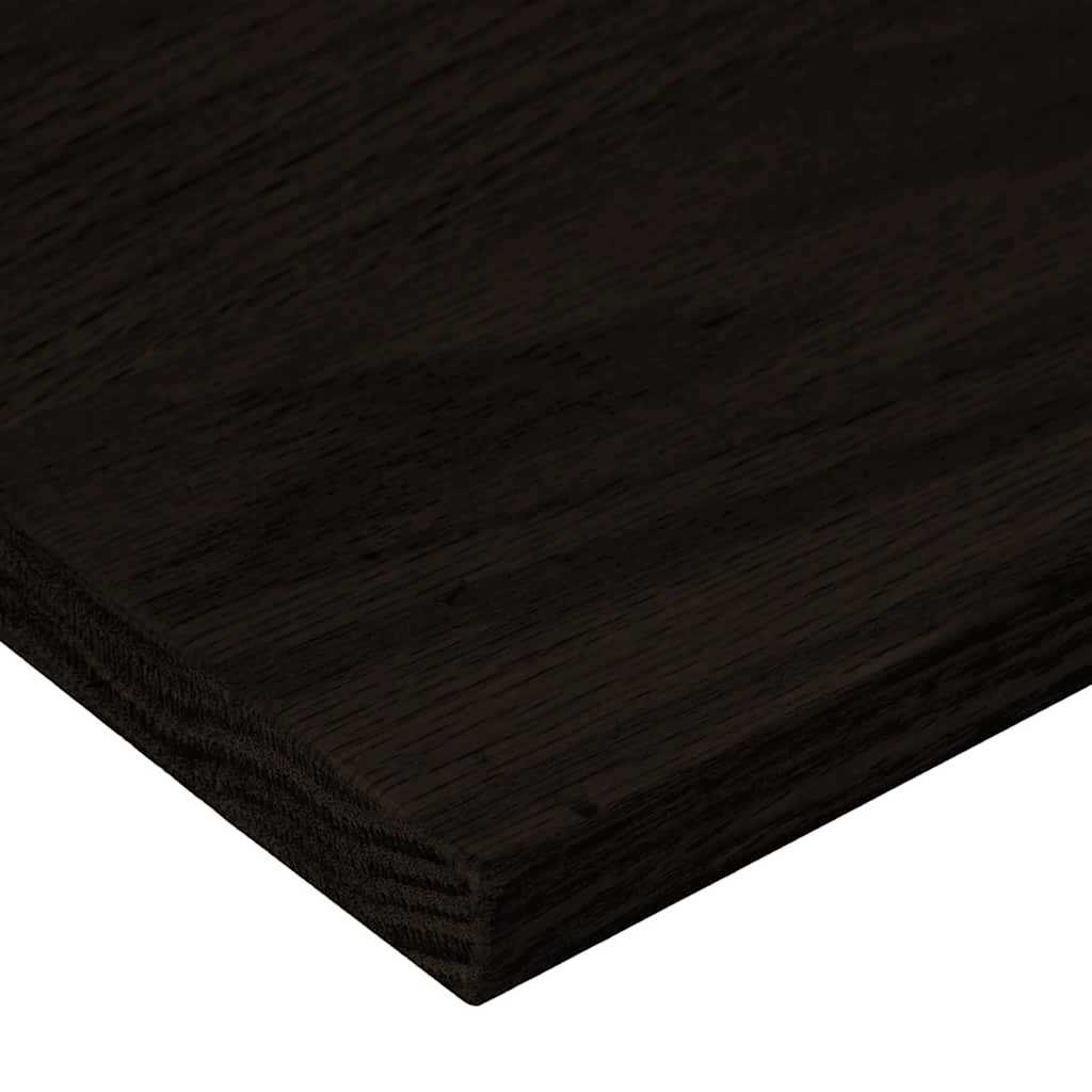 trappemåtter 16 stk. brunsort 80x25x2 cm massivt egetræ