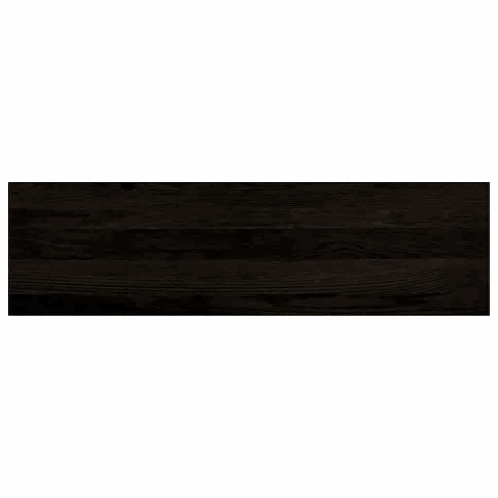 trappemåtter 16 stk. brunsort 90x25x2 cm massivt egetræ