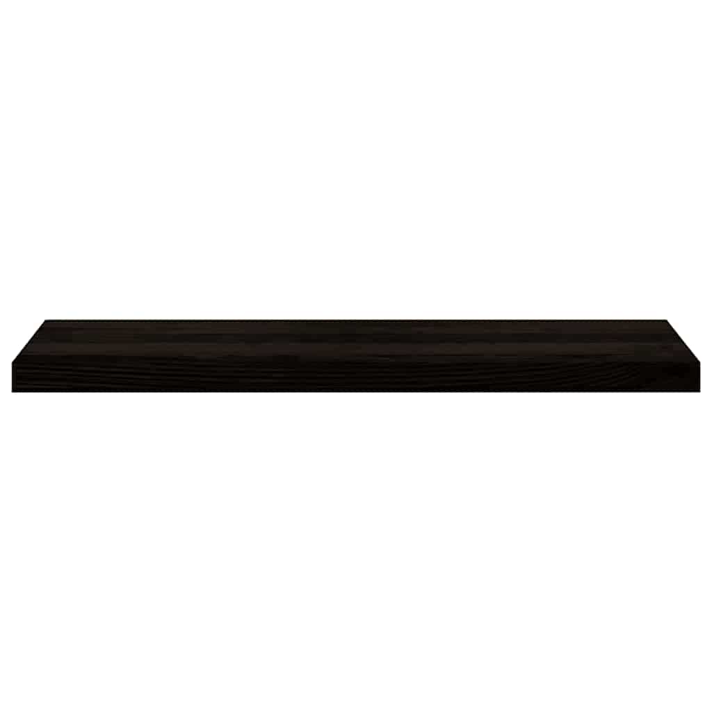 trappemåtter 16 stk. brunsort 90x25x2 cm massivt egetræ