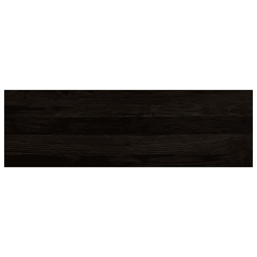 trappemåtter 16 stk. brunsort 80x30x2 cm massivt egetræ