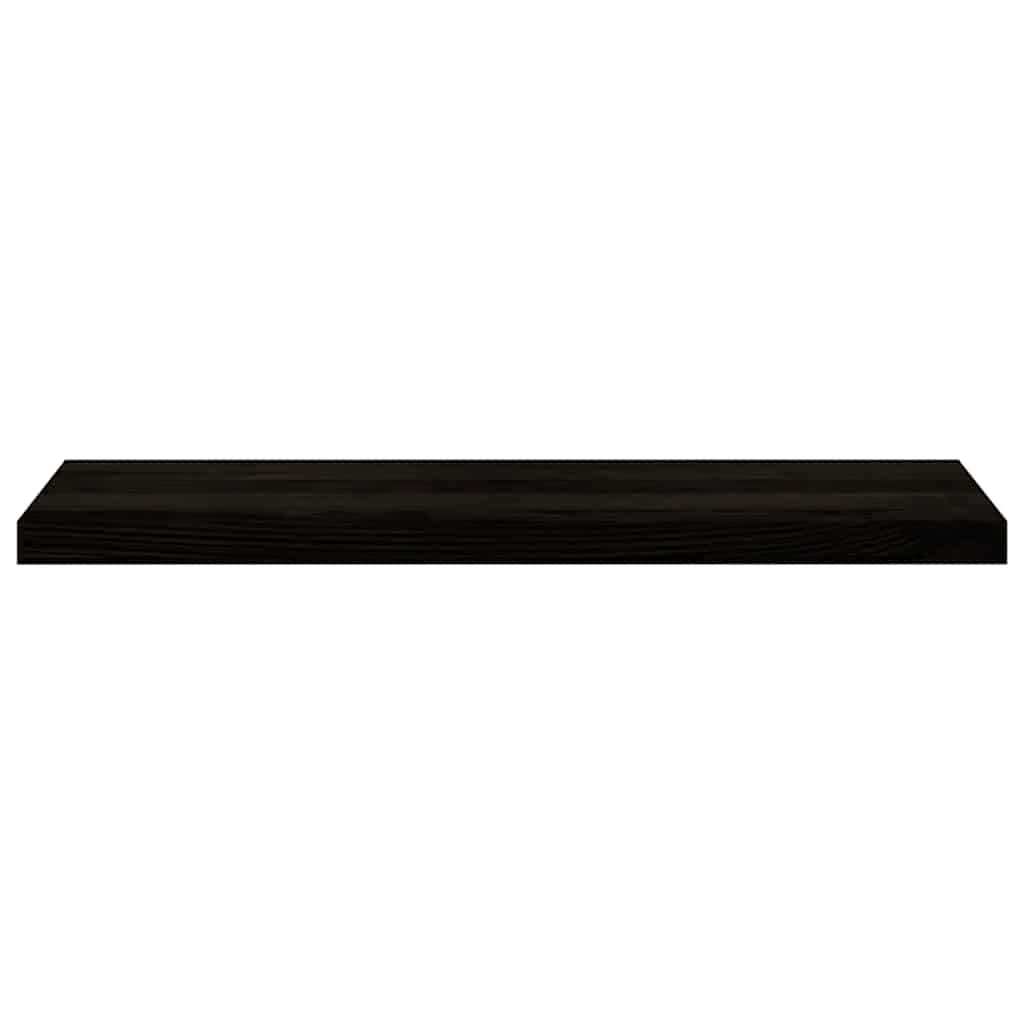 trappemåtter 16 stk. brunsort 90x30x2 cm massivt egetræ