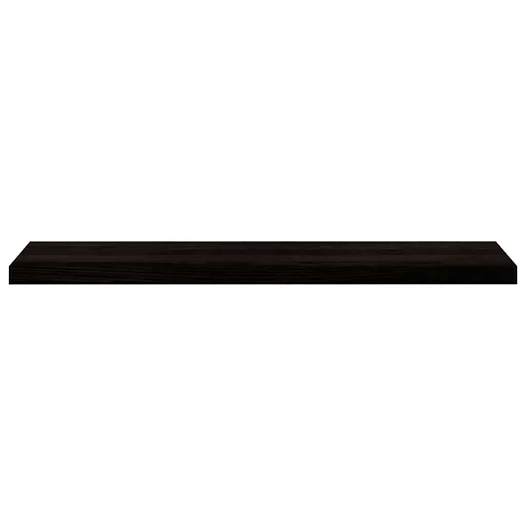 trappemåtter 16 stk. brunsort 110x30x2 cm massivt egetræ