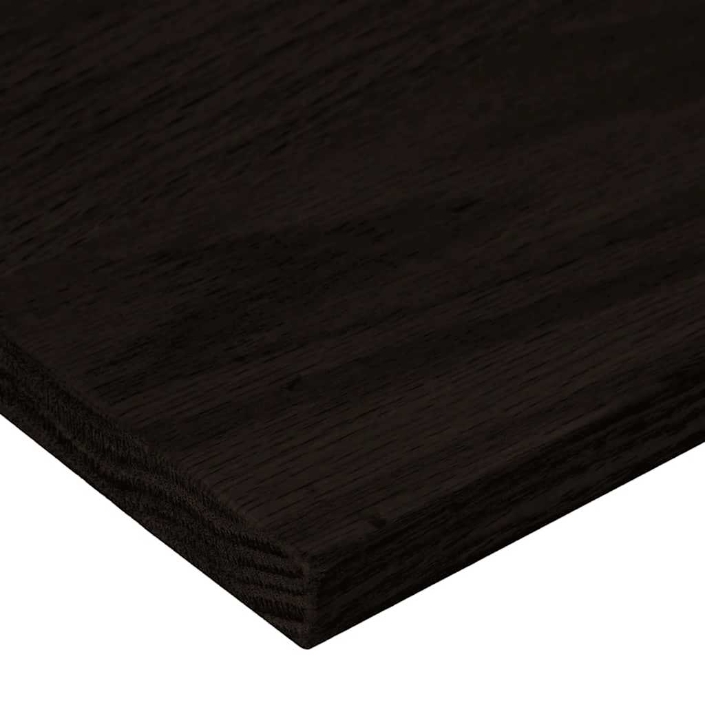 trappemåtter 16 stk. brunsort 110x30x2 cm massivt egetræ