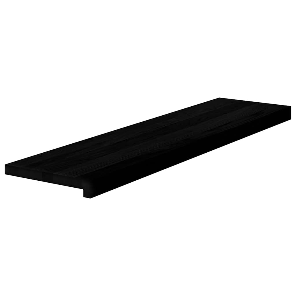 trappemåtter 20 stk. brunsort 100x25x2 cm massivt egetræ