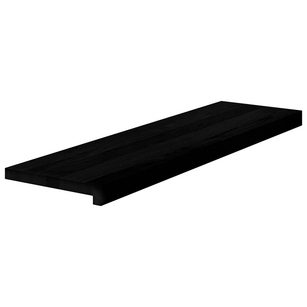 trappemåtter 20 stk. brunsort 90x30x2 cm massivt egetræ