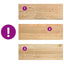 trappemåtter 2 stk ubehandlet 70x25x2 cm massivt egetræ