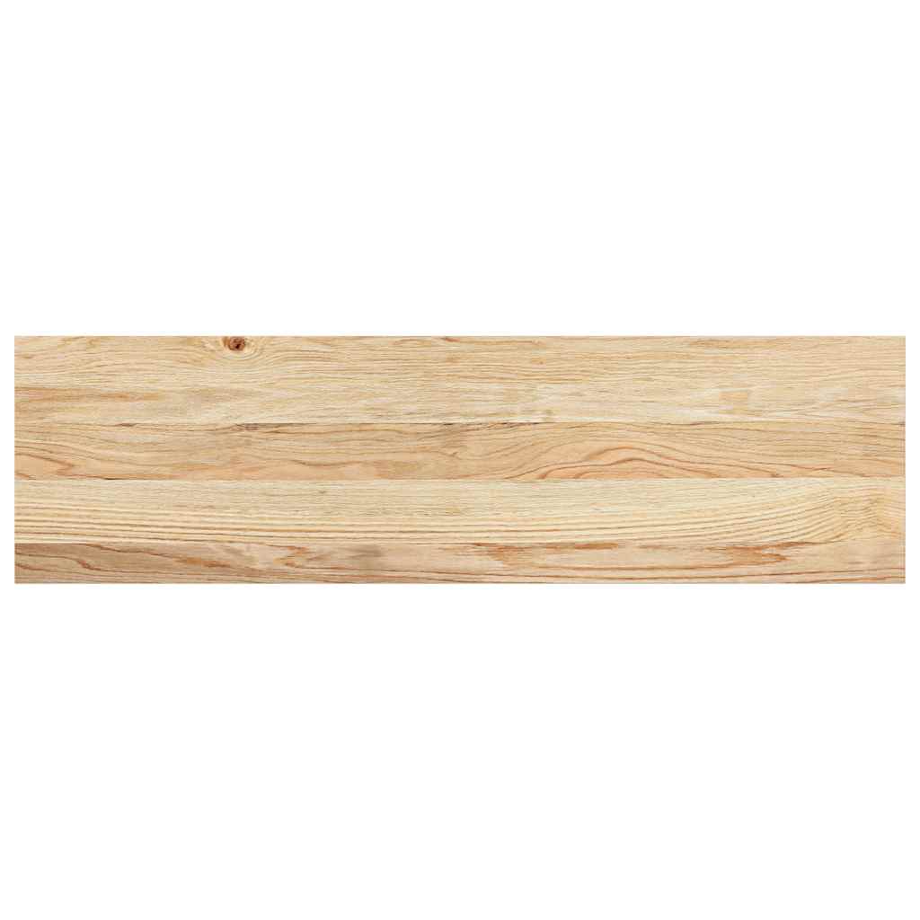 trappemåtter 2 stk ubehandlet 90x25x2 cm massivt egetræ