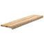 trappemåtter 2 stk ubehandlet 110x30x2 cm massivt egetræ