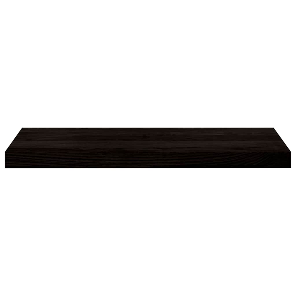 trappemåtter 2 stk. brunsort 70x30x2 cm massivt egetræ