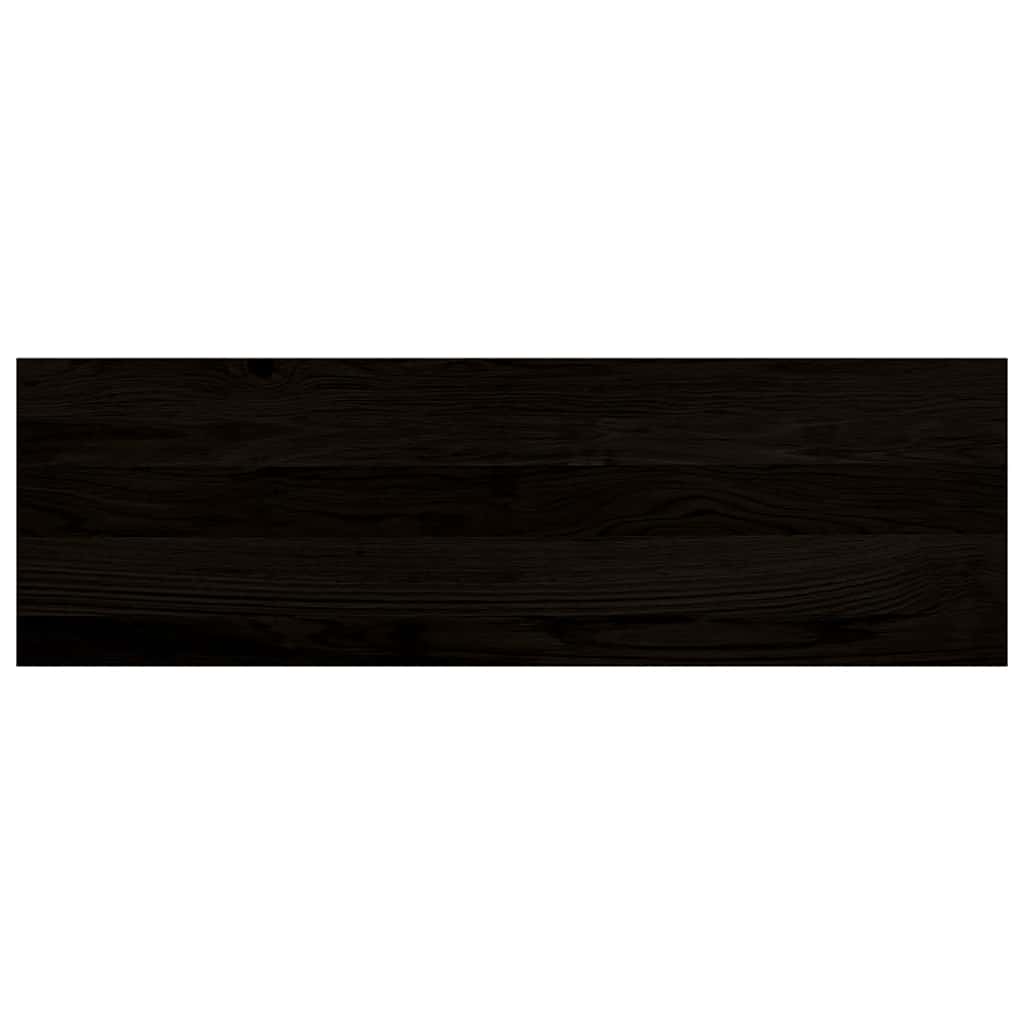 trappemåtter 2 stk. brunsort 80x30x2 cm massivt egetræ