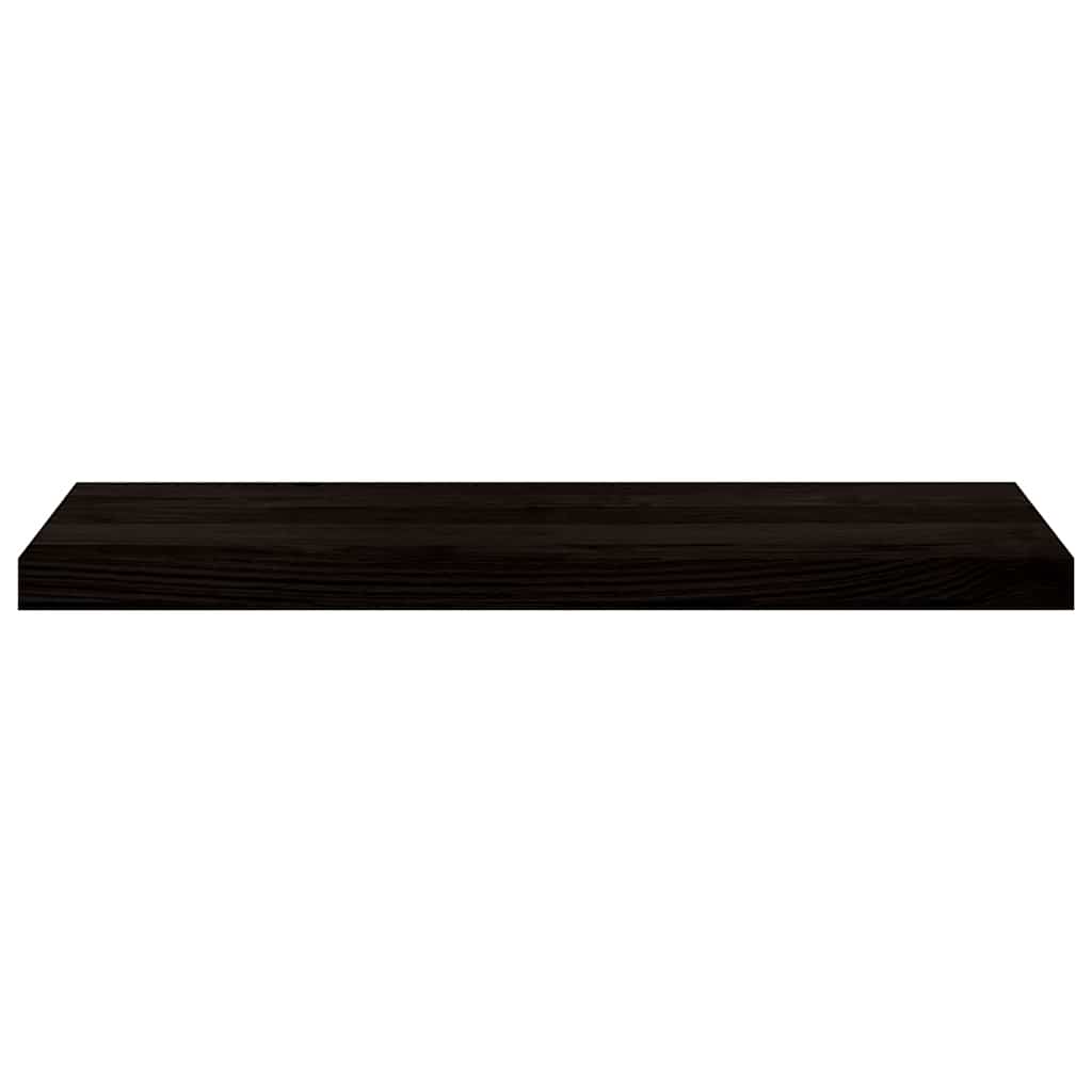 trappemåtter 2 stk. brunsort 80x30x2 cm massivt egetræ