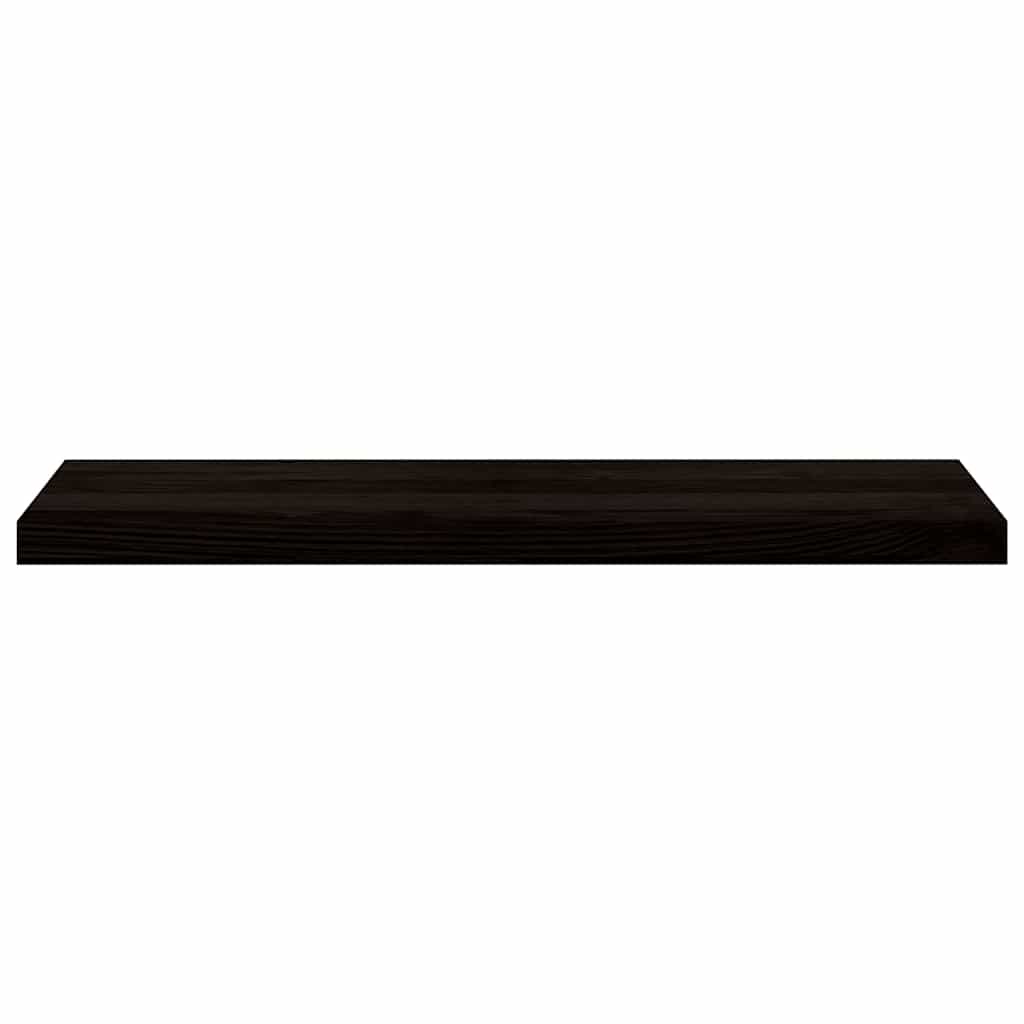trappemåtter 2 stk. brunsort 90x30x2 cm massivt egetræ