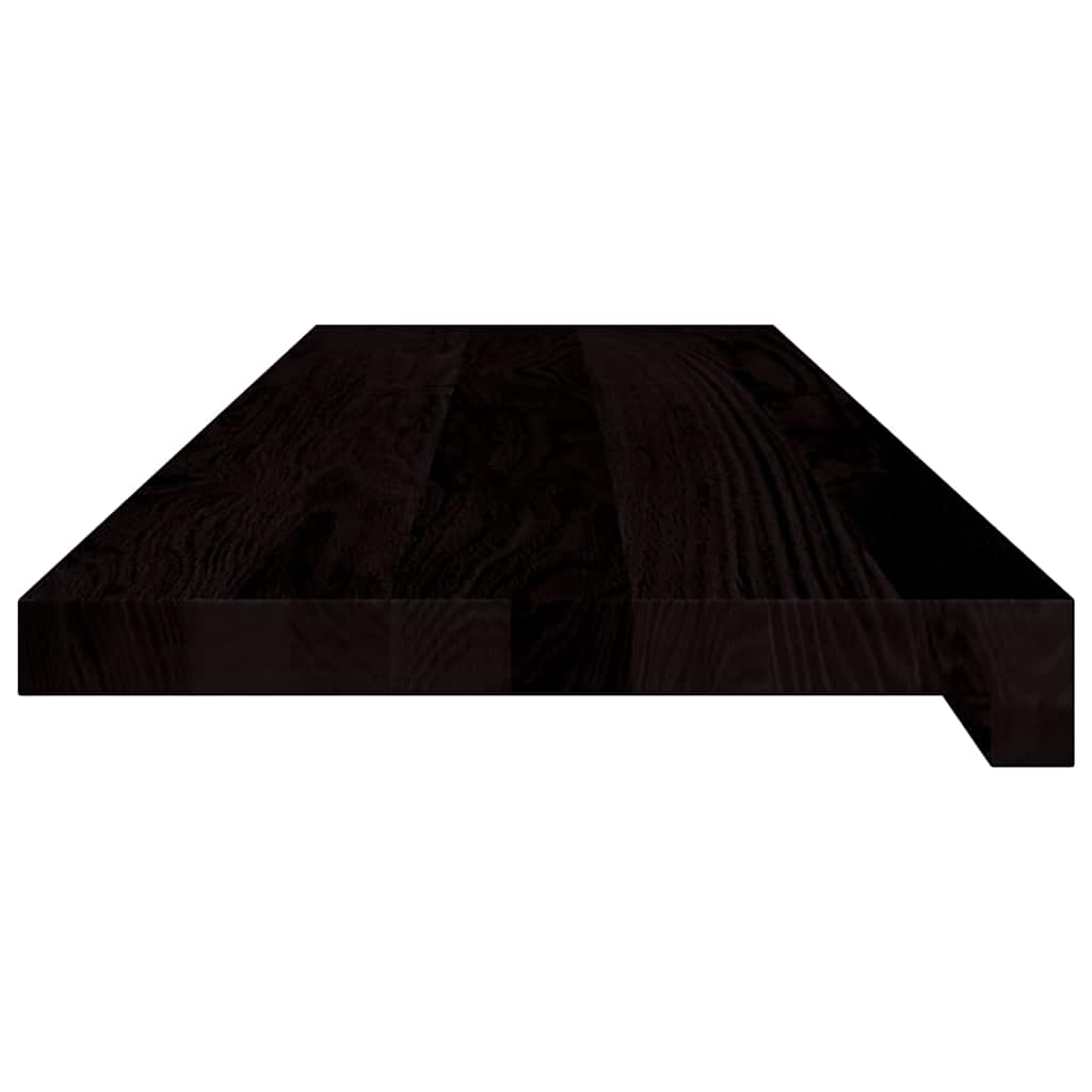 trappemåtter 2 stk. brunsort 90x30x2 cm massivt egetræ