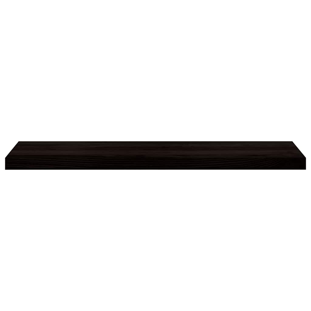 trappemåtter 2 stk. brunsort 100x30x2 cm massivt egetræ