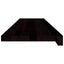 trappemåtter 2 stk. brunsort 100x30x2 cm massivt egetræ