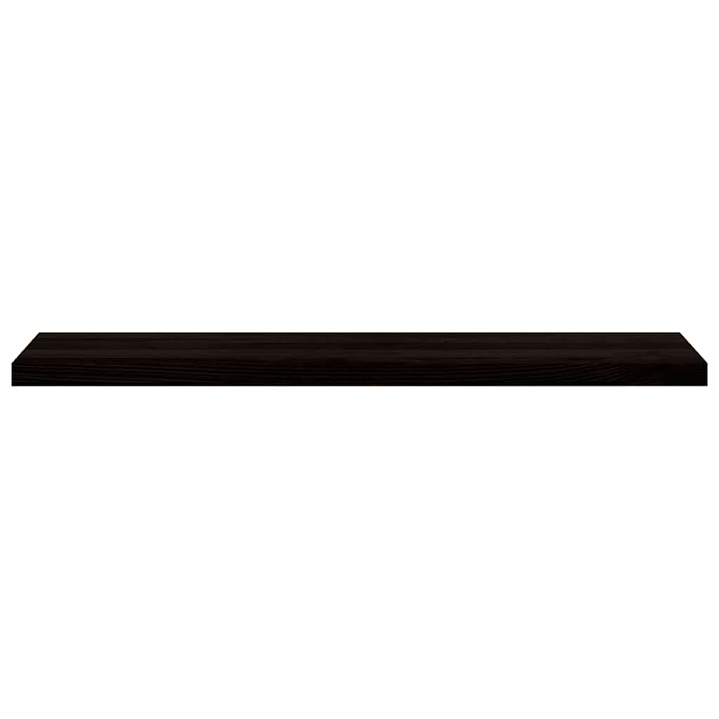 trappemåtter 2 stk. brunsort 120x30x2 cm massivt egetræ