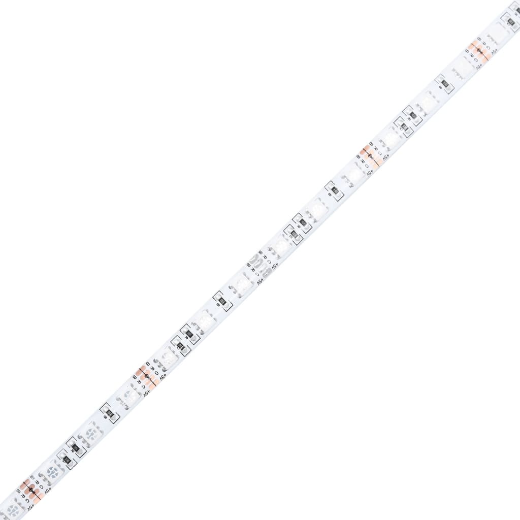 sengebord med Infinity LED-lys 40x40x50 cm sonoma-eg