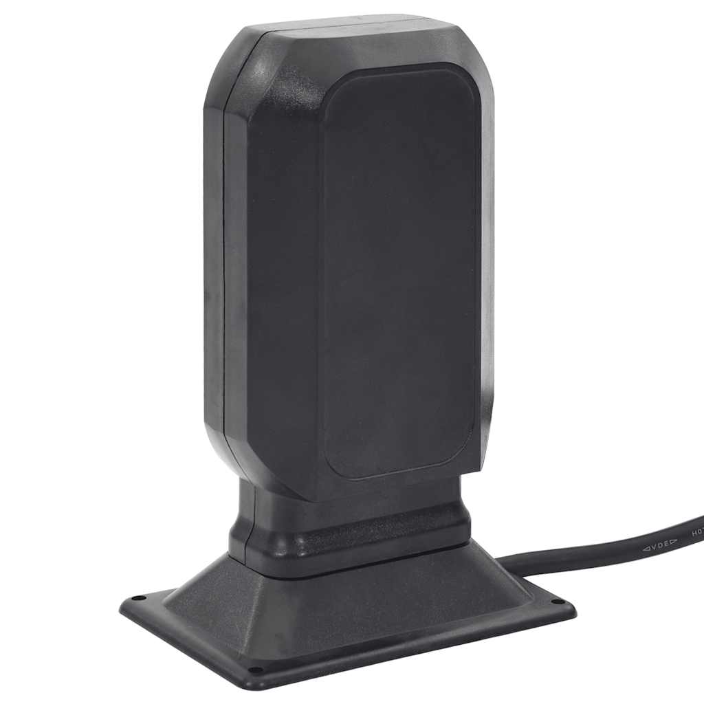 udendørs strømforsyning 15,5x11x24 cm med spyd sort og grøn