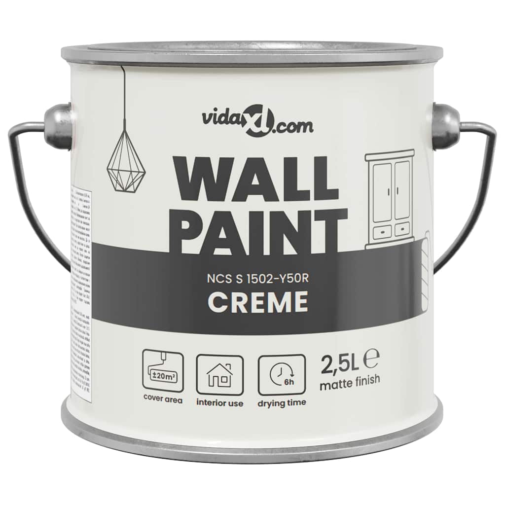 Vægmaling Brun 2,5 L Vægprint