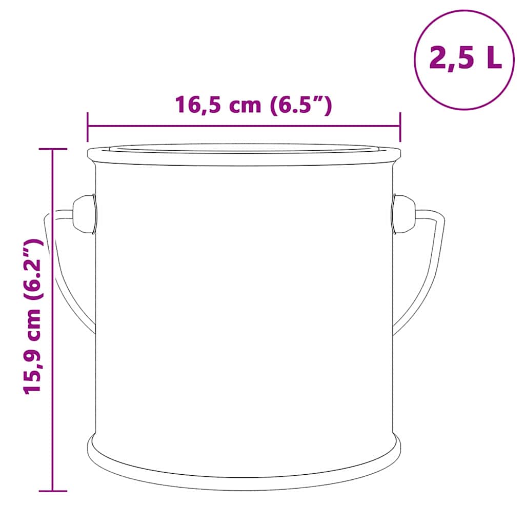Vægmaling Brun 2,5 L Vægprint