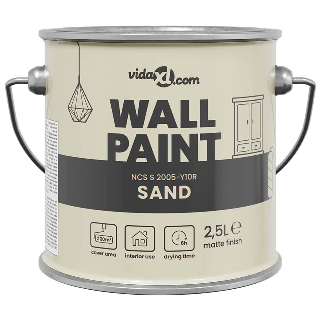 Vægmaling Brun 2,5 L Vægprint