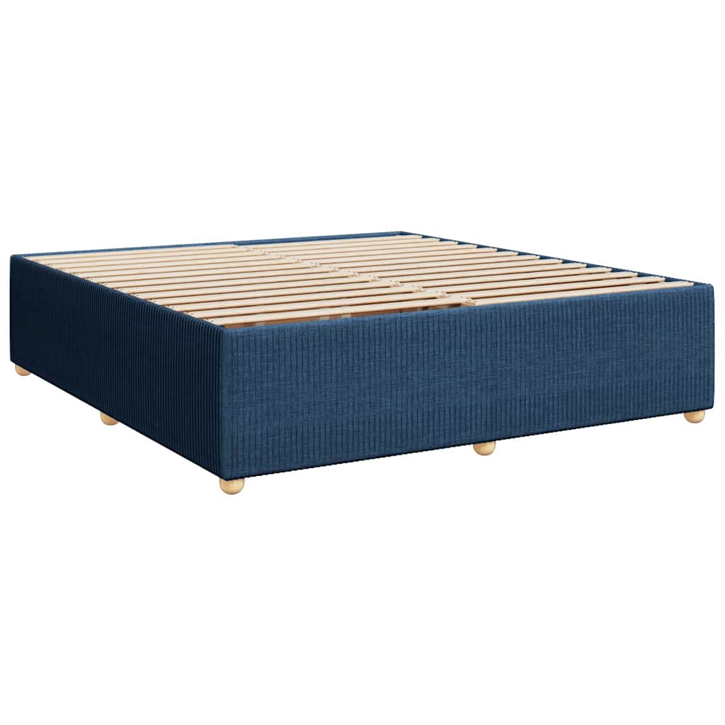 sengeramme uden madras 180x200 cm stof blå