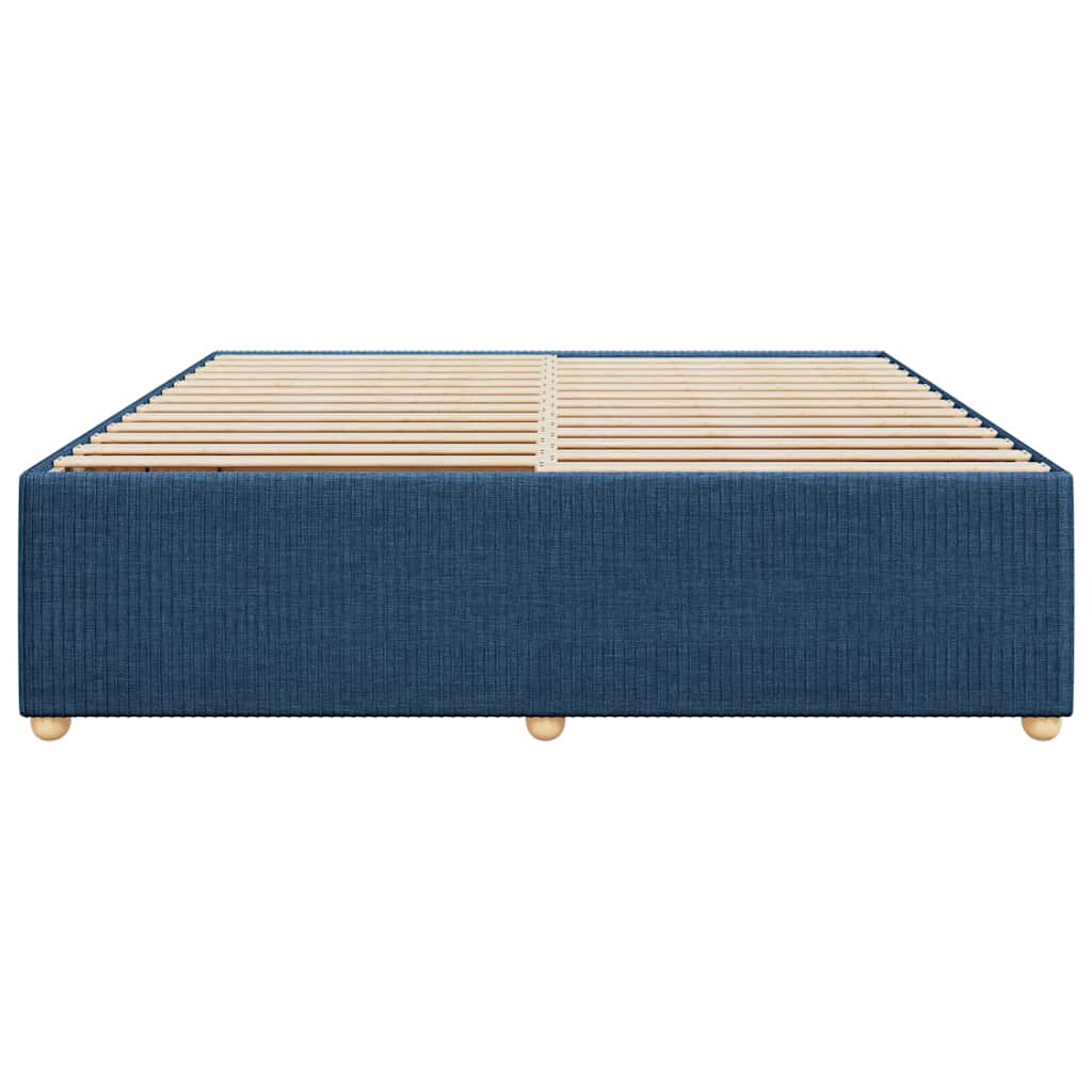 sengeramme uden madras 180x200 cm stof blå