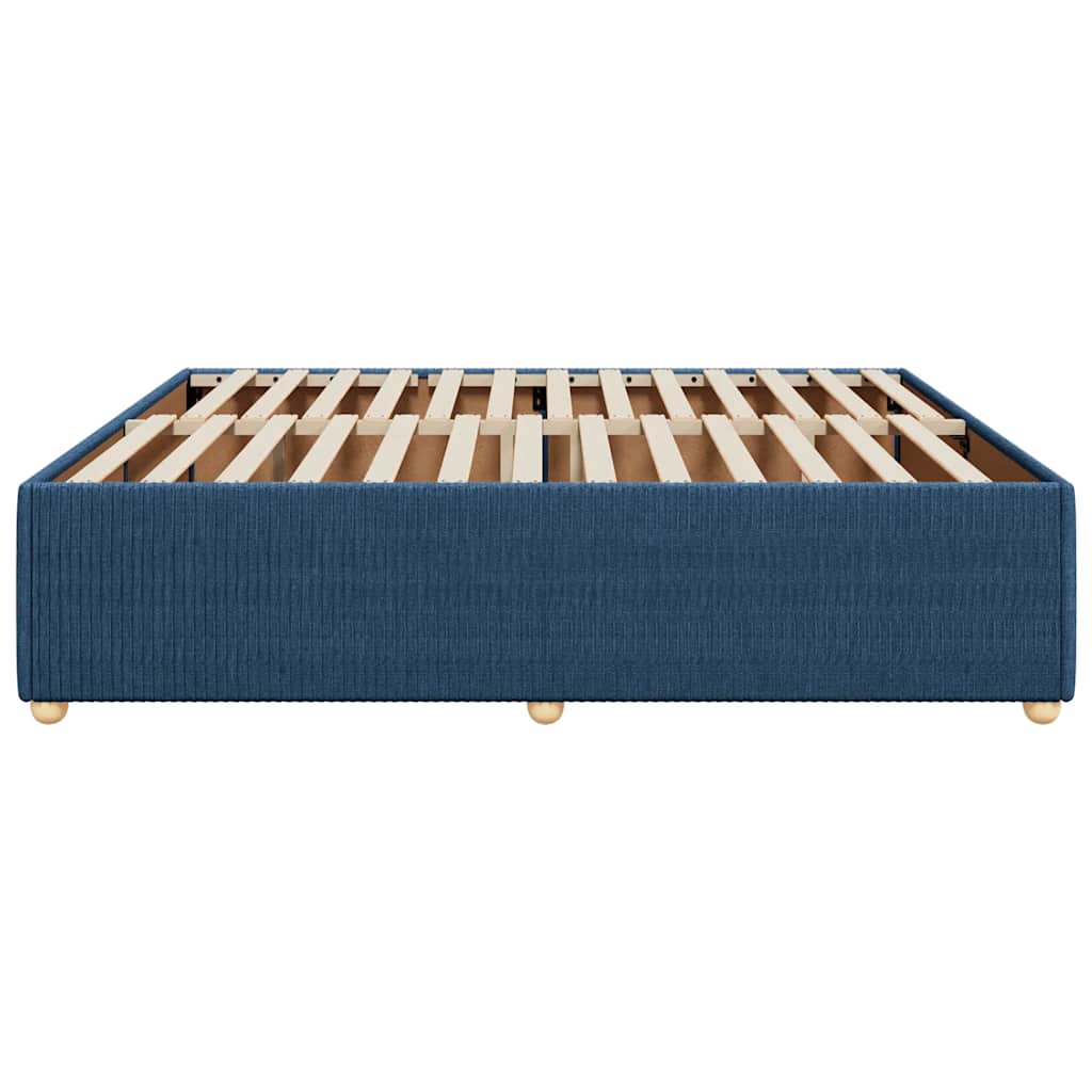sengeramme uden madras 180x200 cm stof blå