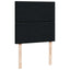 kontinentalseng med madras 90x200 cm stof sort